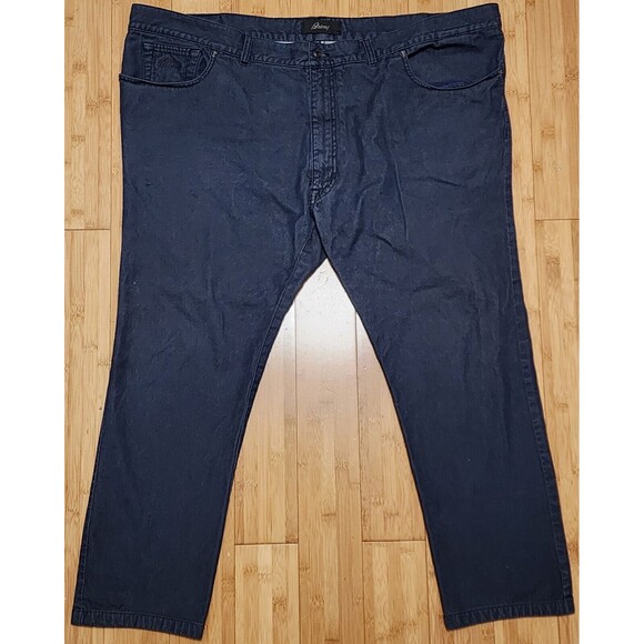 Brioni Campiglio Slim Fit Men’s 51 Dark Blue Casual Designer Jeans Made In Italy
